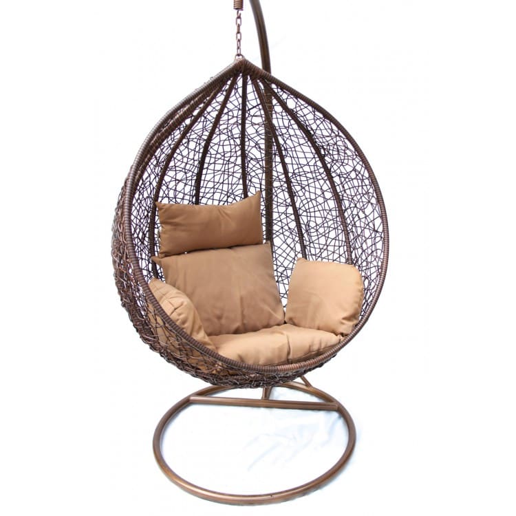 Подвесное кресло KVIMOL KM 0001 малая коричневая корзина