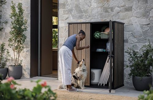 Шкаф Вертикальный (Vertical Shed) 1400 L орех