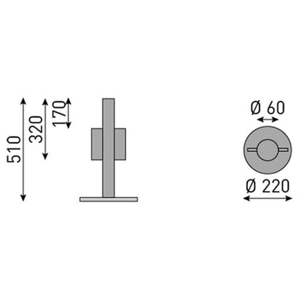 Подставка для зонта для закладки в грунт Kettler 106119-0000