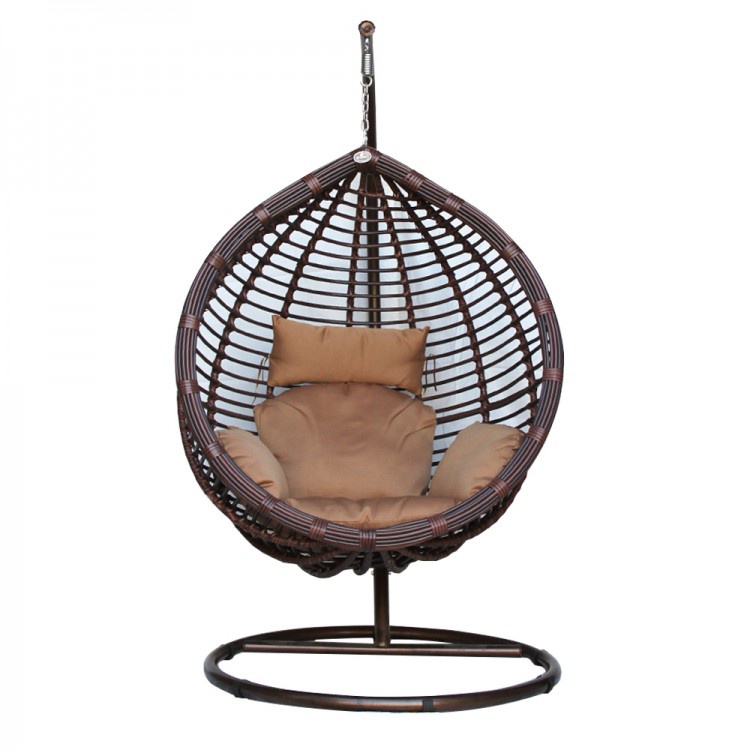 Подвесное кресло KVIMOL KM 0021 средняя коричневая корзина