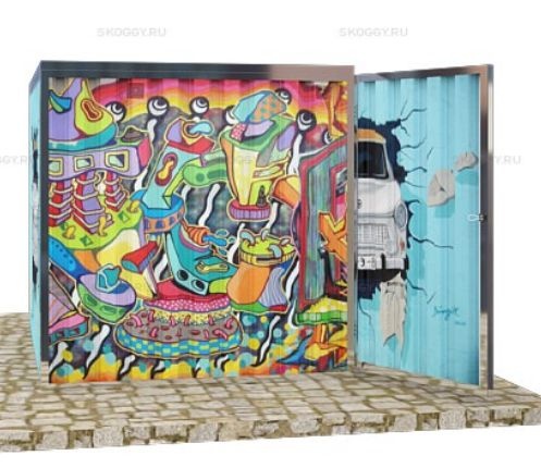 Гараж для Мопедов с Плоской Крышей Стандартный SKOGGY 2м