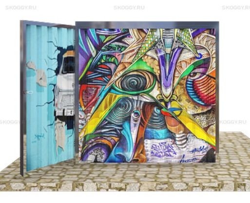 Гараж для Мопедов с Плоской Крышей Стандартный SKOGGY 2м