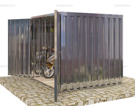Гараж для Мопедов с Плоской Крышей Стандартный SKOGGY 2м