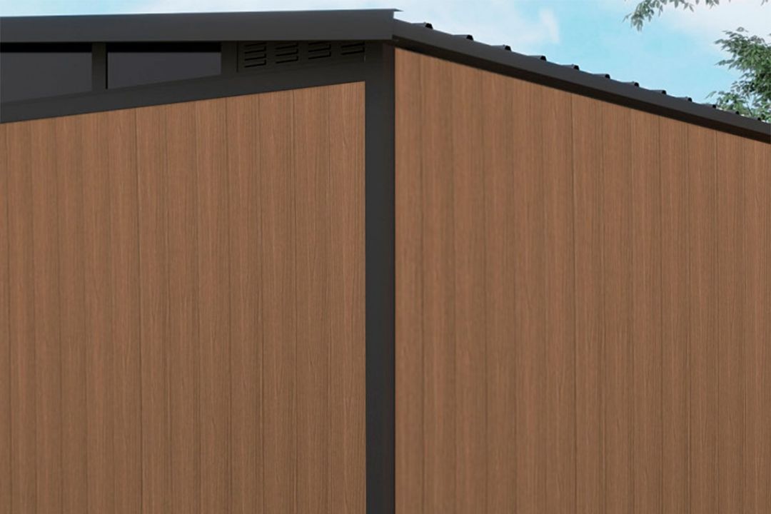 Сарай из ДПК Defender 9х7 (5.95 кв.м)