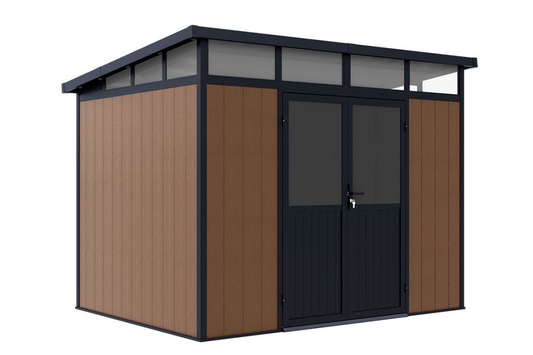 Сарай из ДПК Defender 9х7 (5.95 кв.м)