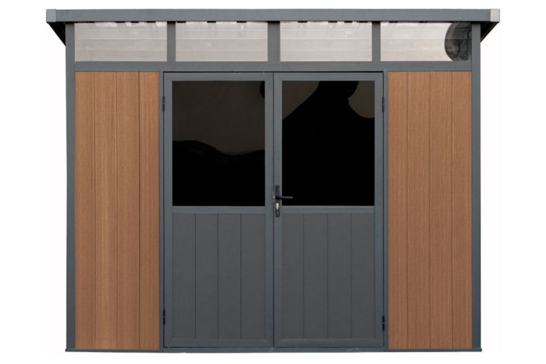 Сарай из ДПК Defender 9х7 (5.95 кв.м)