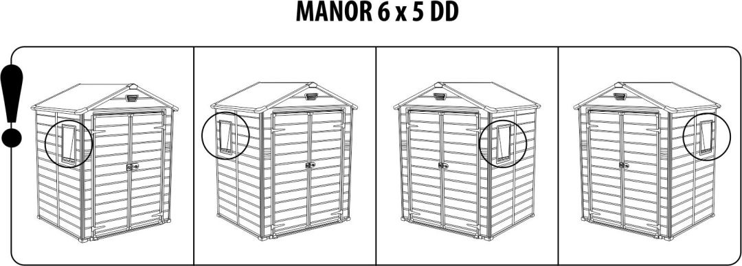 Хозблок пластиковый Manor 6x5DD