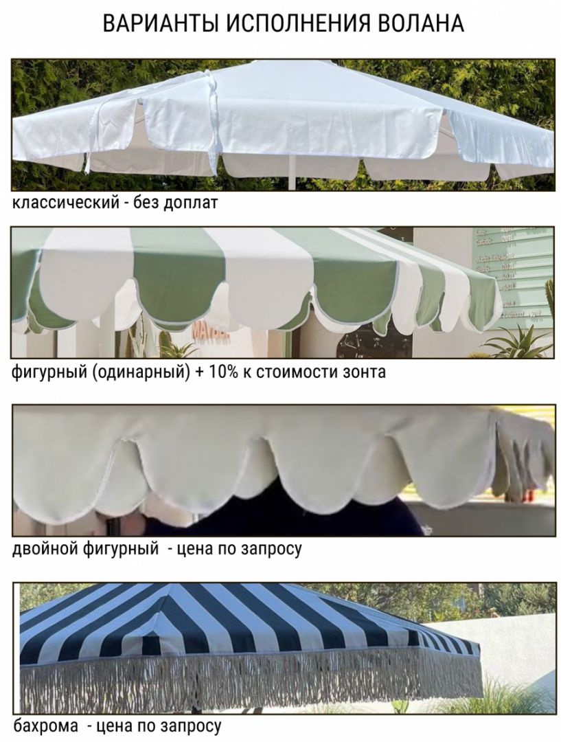 Зонт профессиональный 3х3 м Banana Plus