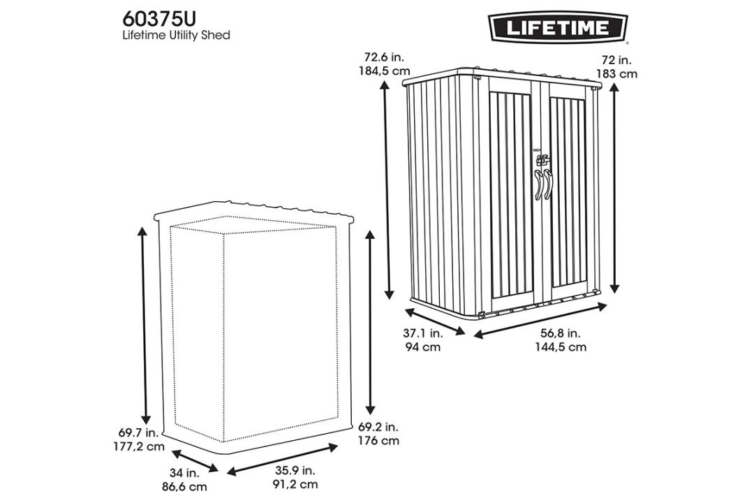 Шкаф-сарай высокий Lifetime Utility 2060л