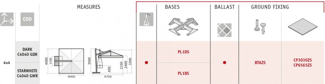 Зонт профессиональный Galileo Maxi Dark
