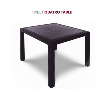 Стол обеденный квадратный TWEET Quatro Table