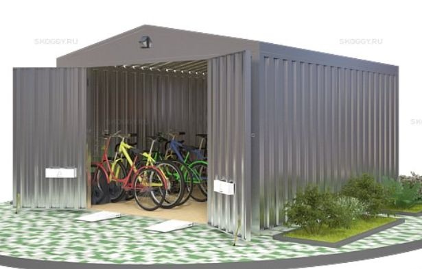 Гараж для автомобиля SKOGGY с распашными воротами 4 м
