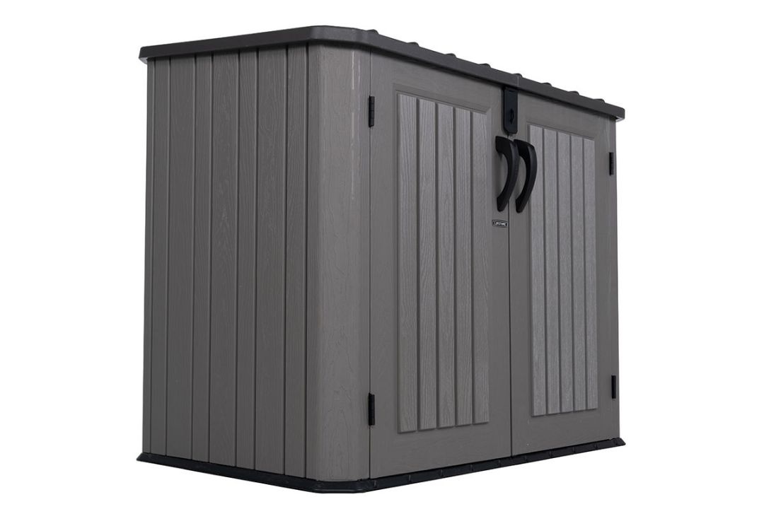 Ящик пластиковый WoodLook, 1380 л серый