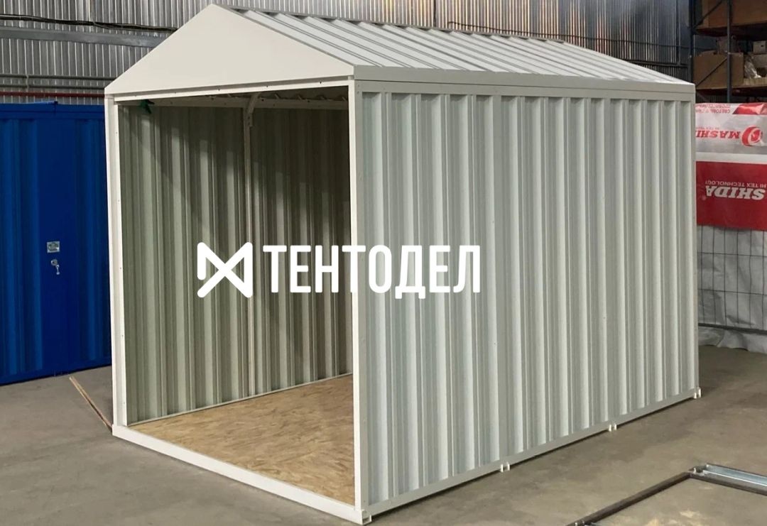 Металлический сарай SKOGGY 3М Стандартный с двускатной крышей