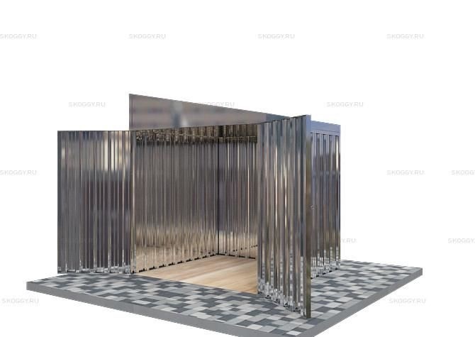 Металлический сарай SKOGGY 2М Стандартный с односкатной крышей