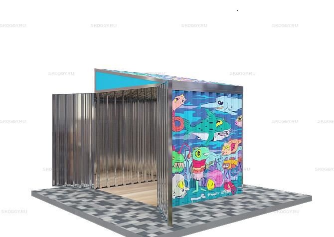 Металлический сарай SKOGGY 2М Стандартный с односкатной крышей