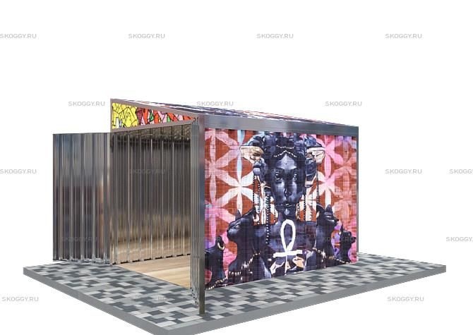 Металлический сарай SKOGGY 4М Стандартный с односкатной крышей