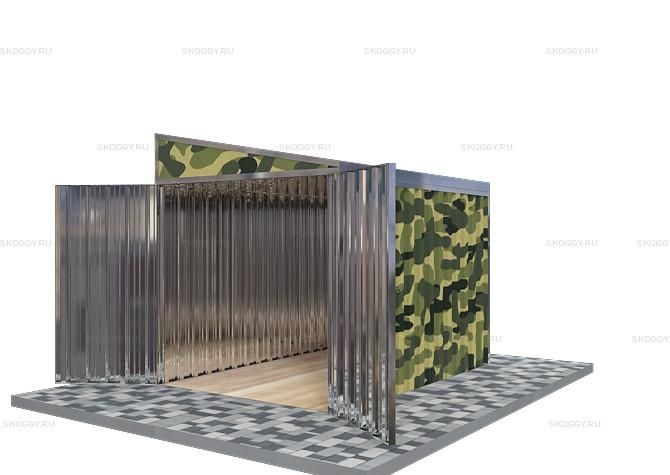 Металлический сарай SKOGGY 4М Стандартный с односкатной крышей