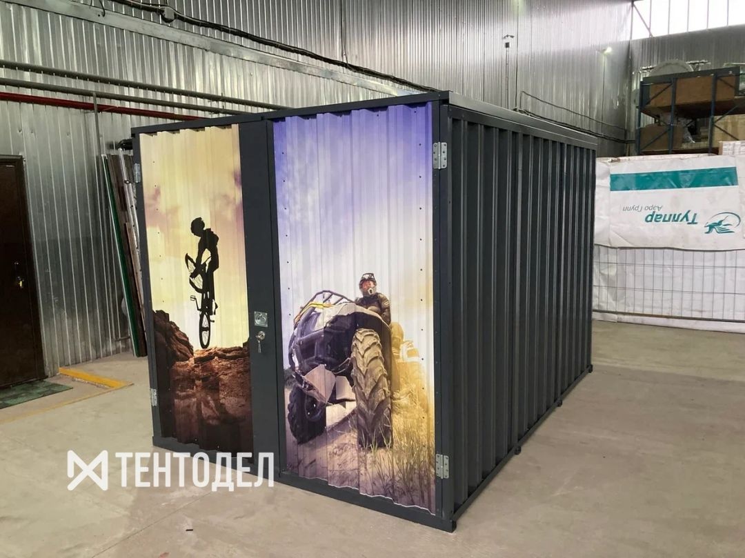 Металлический сарай SKOGGY 3М Стандартный с плоской крышей