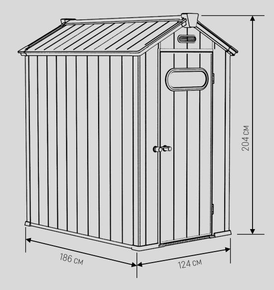 Сарай пластиковый Black Fox Summit 2,3м2