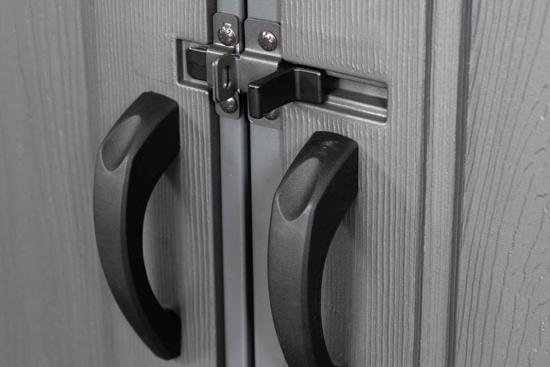 Сарай пластиковый Woodlook 10*8 серый