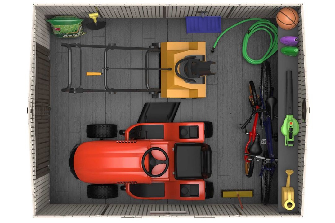 Сарай пластиковый Woodlook 10*8 серый