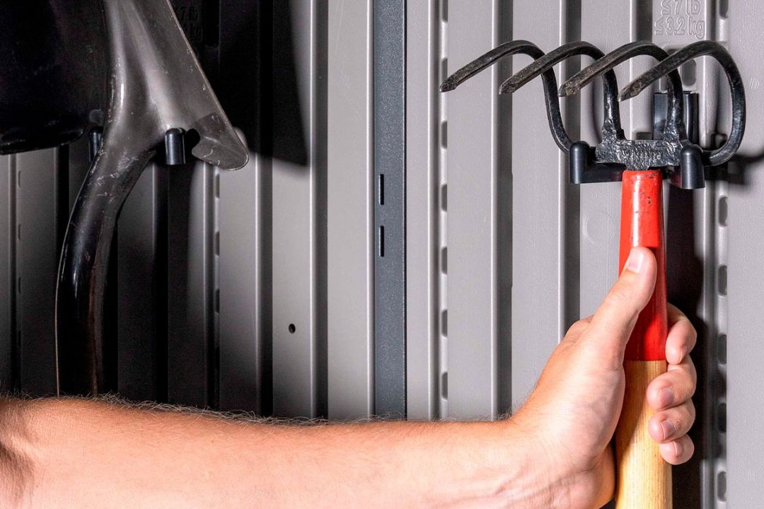 Сарай пластиковый Woodlook 10*8 серый