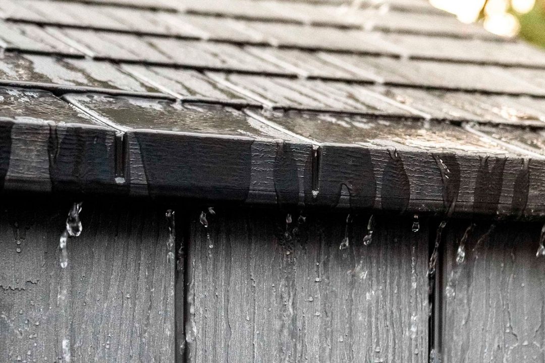 Сарай пластиковый Woodlook 10*8 серый