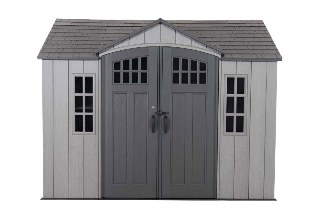 Сарай пластиковый Woodlook 10*8 серый