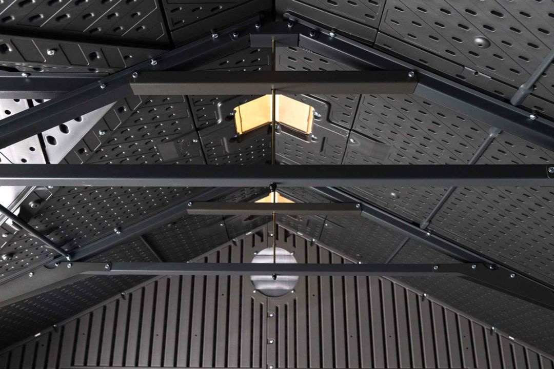 Сарай пластиковый Woodlook 10*8 серый