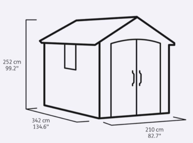 Пластиковый сарай Keter Премьер 7511 210х342 см