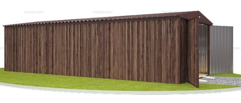 Гараж для автомобиля SKOGGY 3 х 8 м с увеличенной высотой