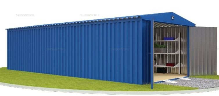 Гараж для автомобиля SKOGGY 3 х 8 м с увеличенной высотой