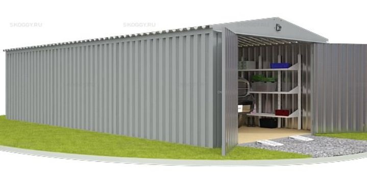 Гараж для автомобиля SKOGGY 3 х 8 м с увеличенной высотой