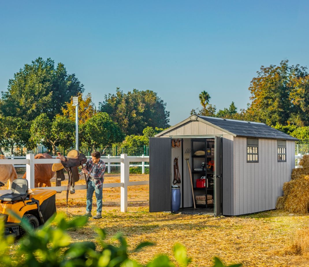 Сарай пластиковый Окланд 7513 размер 210 x 405 см