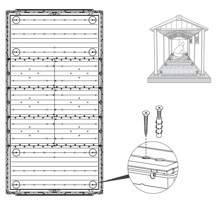 Сарай пластиковый Окланд 7513 размер 210 x 405 см