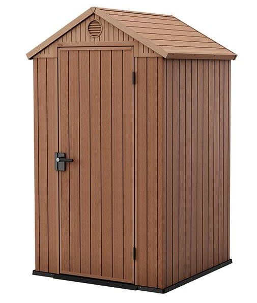 Сарай пластиковый Дарвин 4х4 коричневый 118 х 117 см