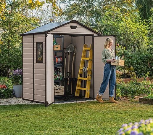 Хозблок пластиковый Манор 6x5 175 x 145 см бежевый