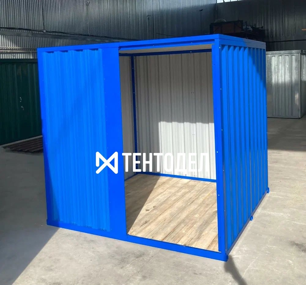 Металлический сарай SKOGGY 2М Стандартный с плоской крышей