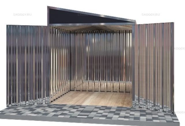 Гараж для Хранения с Односкатной Крышей Стандартный SKOGGY 2м