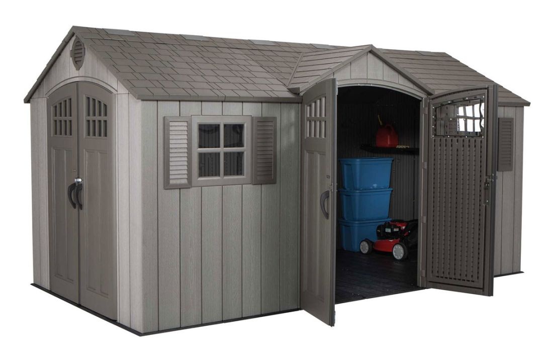 Сарай-гараж WoodLook 15x8