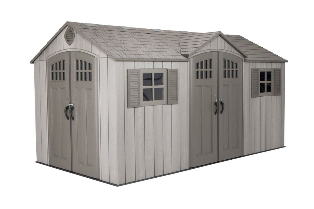 Сарай-гараж WoodLook 15x8