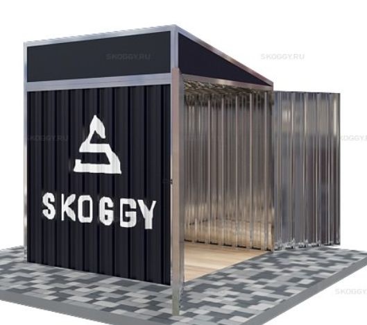 Гараж для Хранения с Односкатной Крышей Стандартный SKOGGY 2м