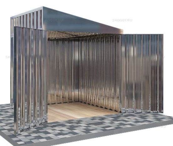 Гараж для Хранения с Односкатной Крышей Стандартный SKOGGY 2м