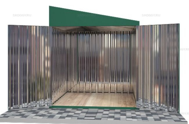 Гараж для Хранения с Односкатной Крышей Стандартный SKOGGY 2м