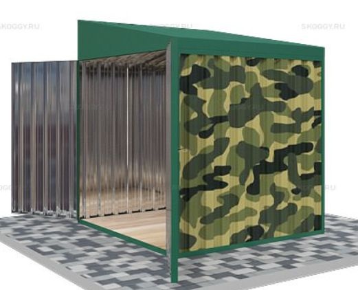 Гараж для Хранения с Односкатной Крышей Стандартный SKOGGY 2м