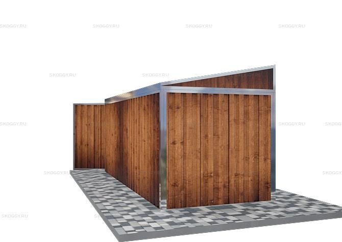 Металлический сарай SKOGGY 5М Стандартный с односкатной крышей
