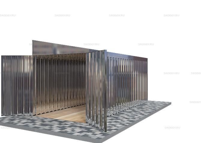 Металлический сарай SKOGGY 5М Стандартный с односкатной крышей