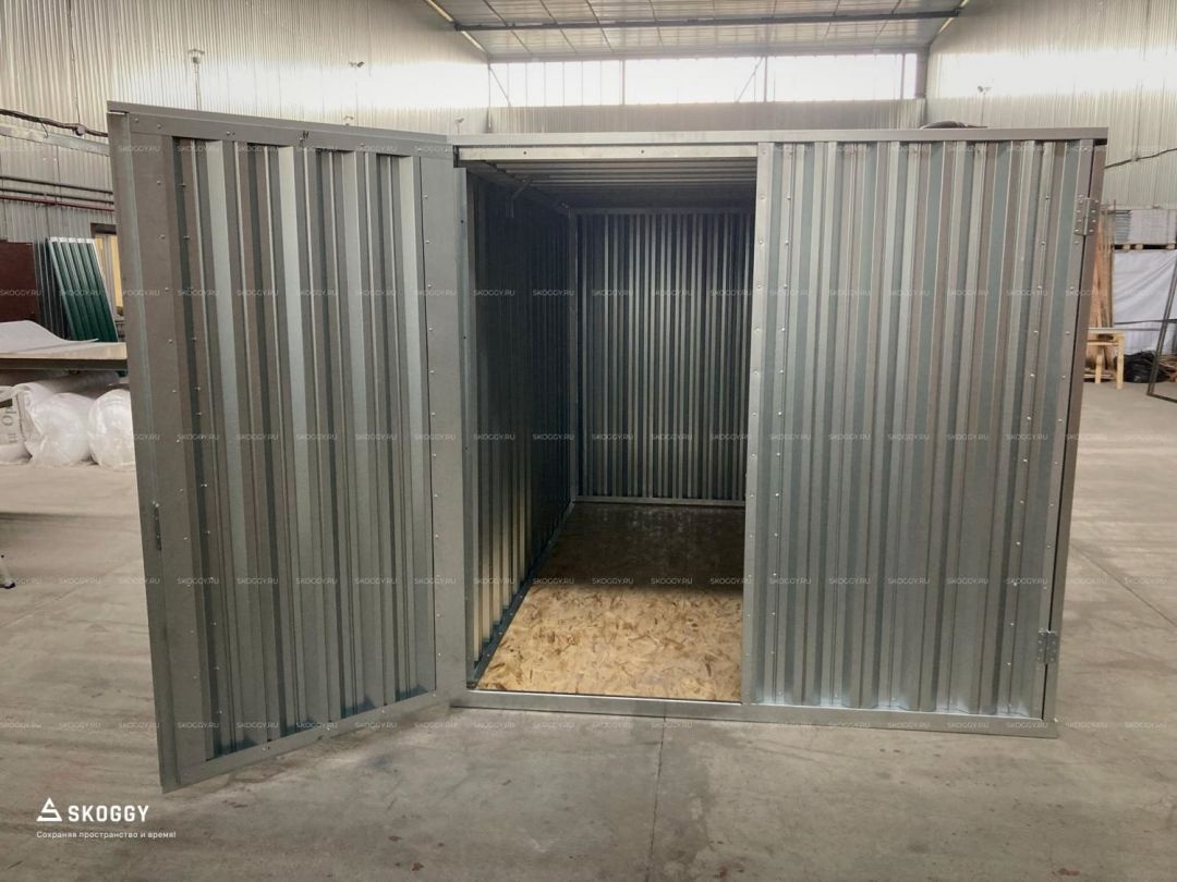 Металлический сарай SKOGGY 5М Стандартный с плоской крышей