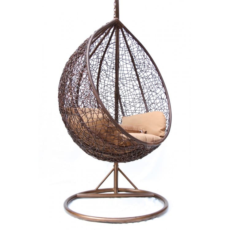 Подвесное кресло KVIMOL KM 0001 средняя коричневая корзина
